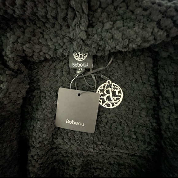 NWT Bobeau Boucle Popcorn Draped Button Cardigan - Picture 5 of 5